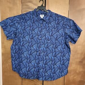 34.  HB Hawaiian SS Blue‎ Mens 3XL